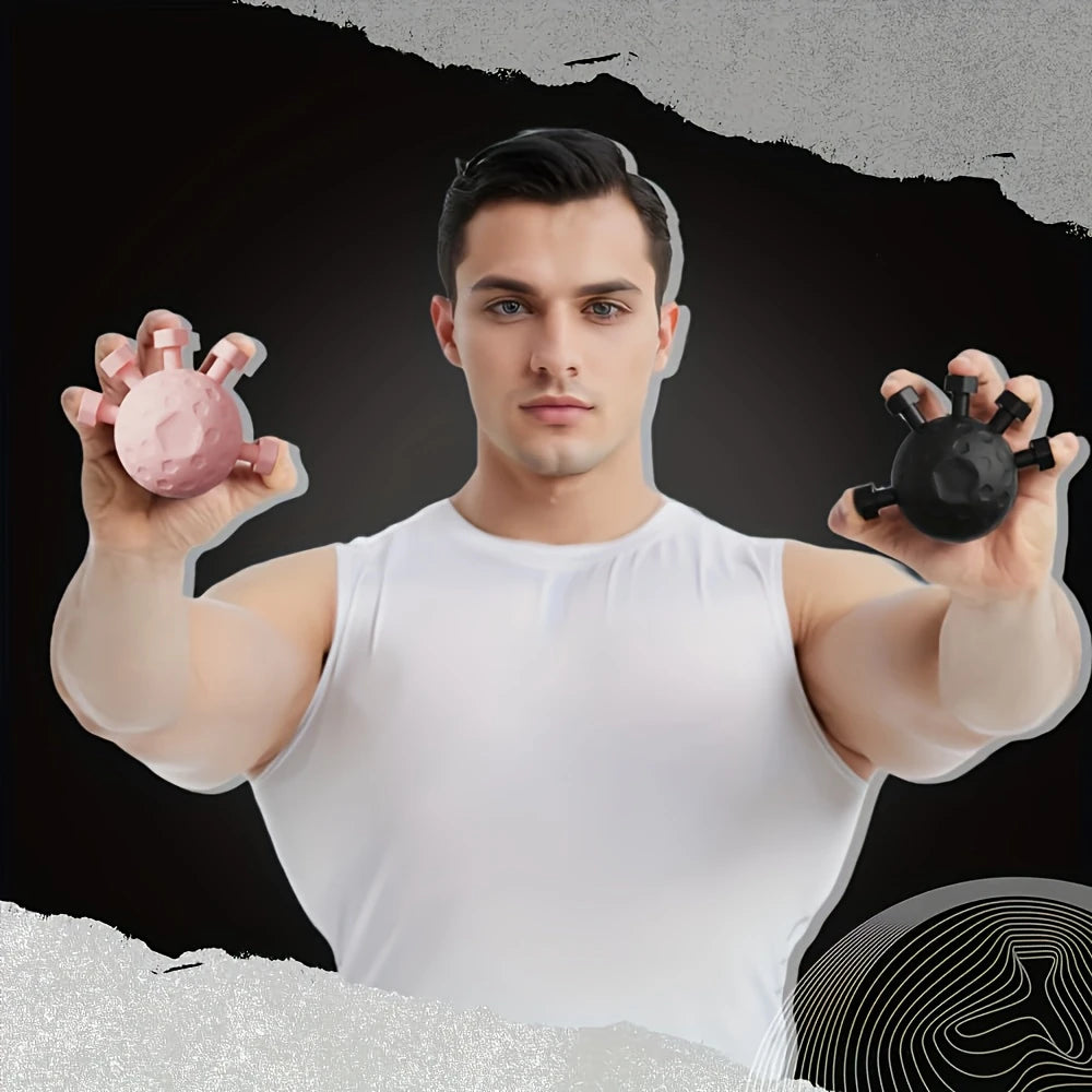 Adjustable Finger & Forearm Grip Trainer Textured Hand Gripper