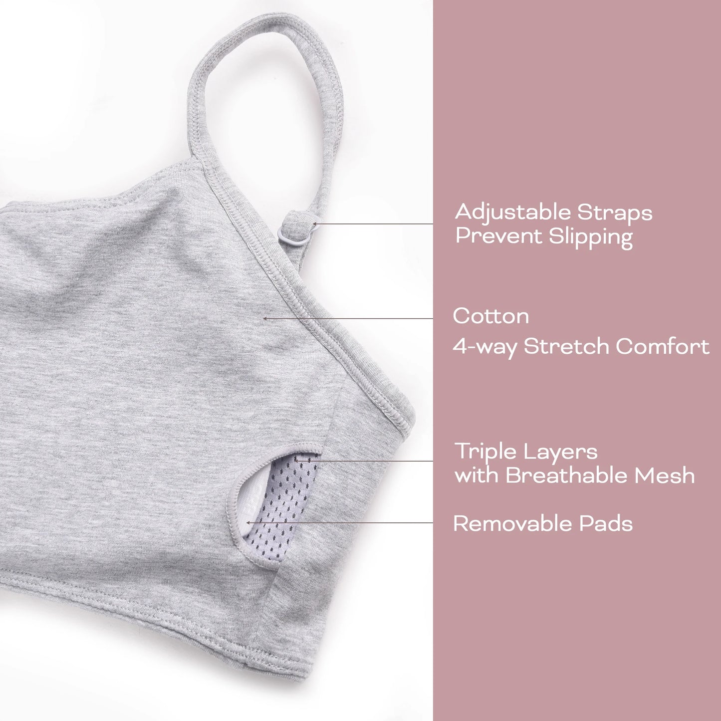 Women's Cotton Padded Yoga Bra