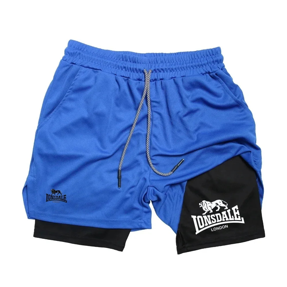 Print 2in1 Running Shorts