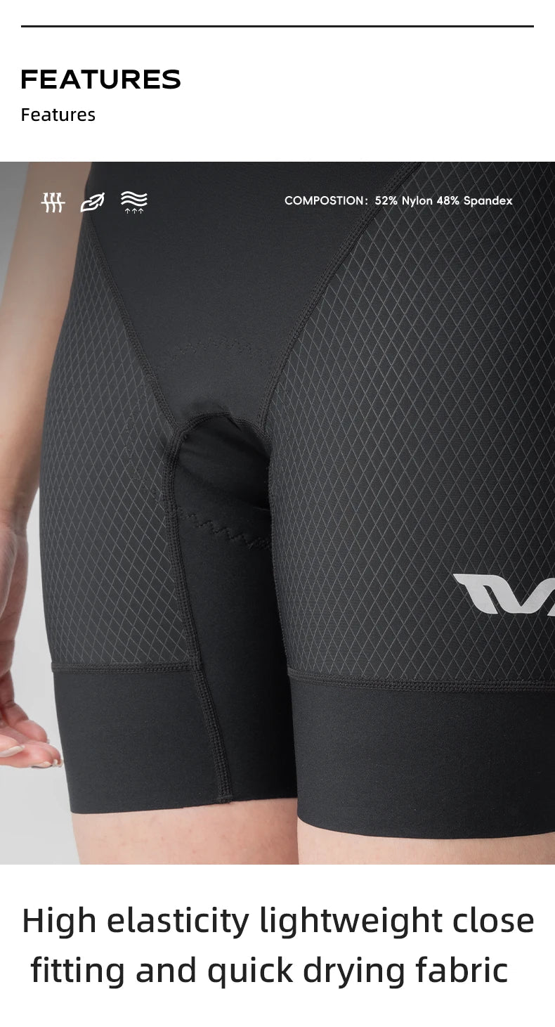 TVI Female Summer Cycling Bib Shorts