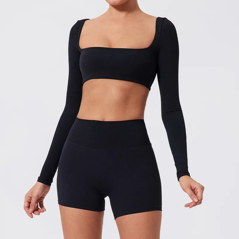Summer Quick Dry Square Neck Activewear