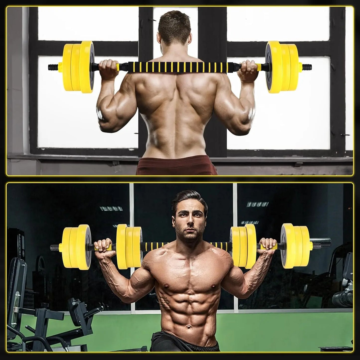 2-In-1 Adjustable 44 Lbs Dumbbell