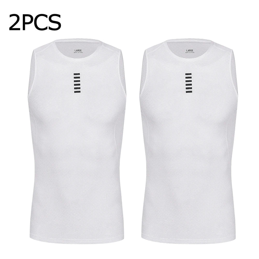 Men's Base Layer Sleeveless Quick Dry Cycling Undershirt