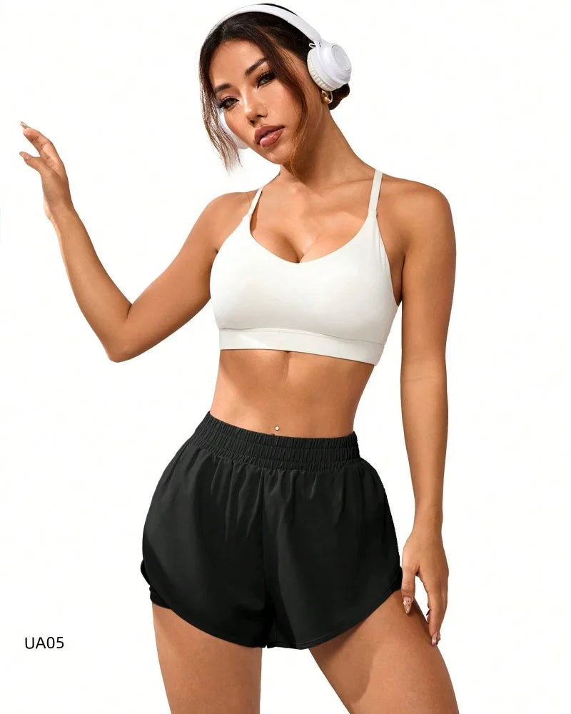 Quick Dry Athletic Running Yoga Gym Sport Shorts