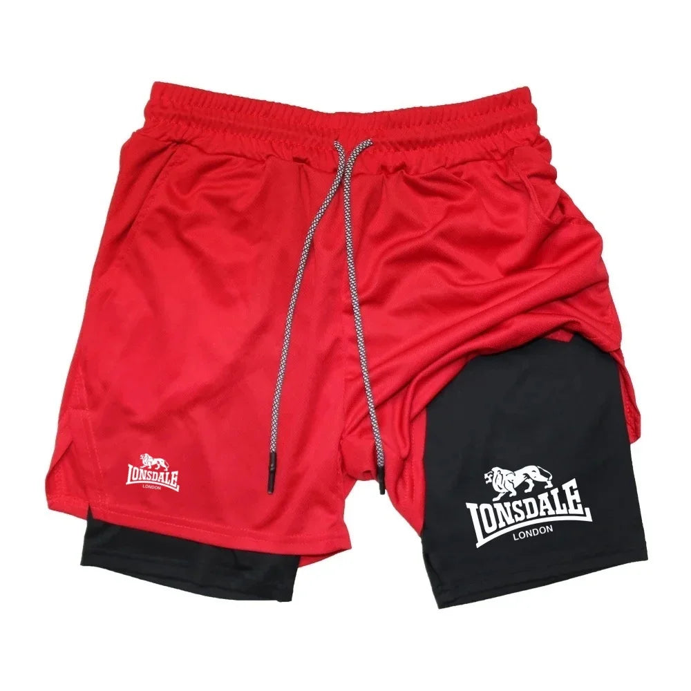 Print 2in1 Running Shorts