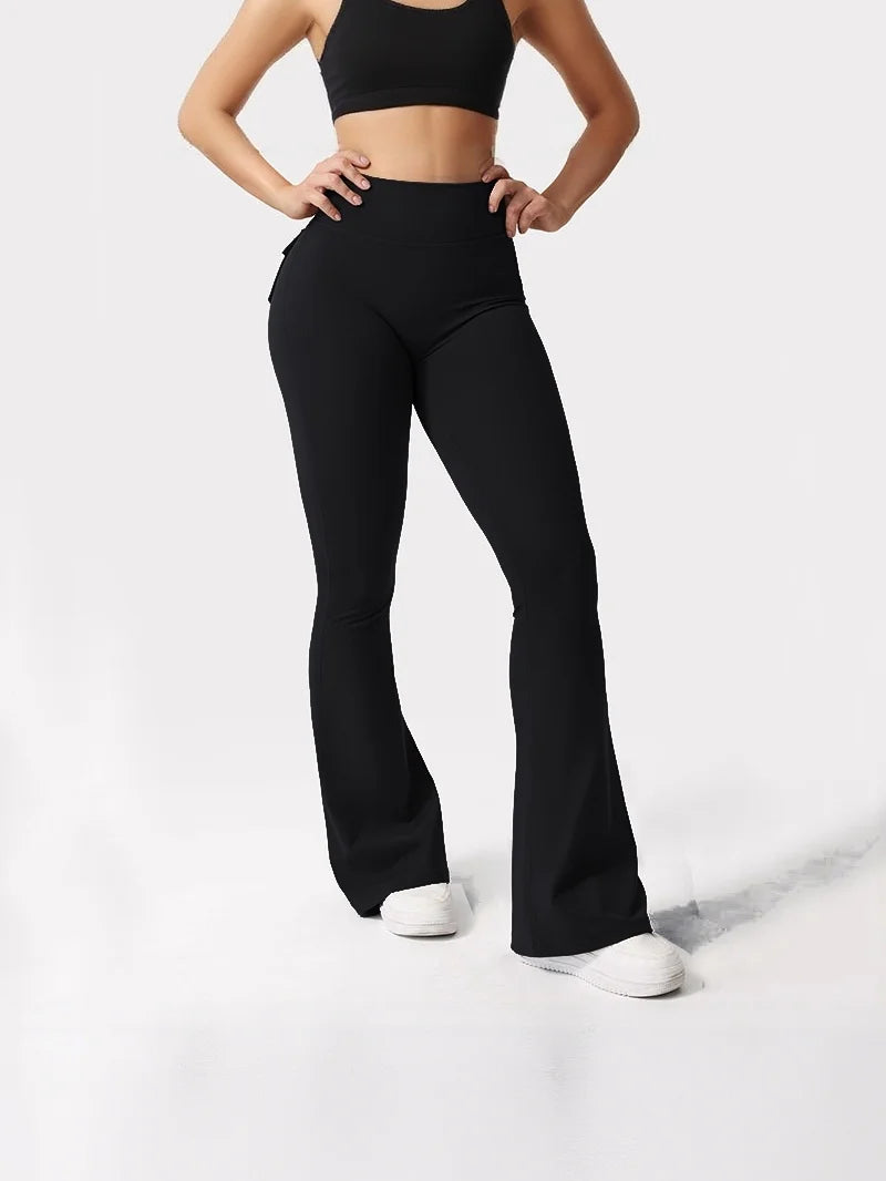 Summer Women's Cargo Pocket Fitness Tights