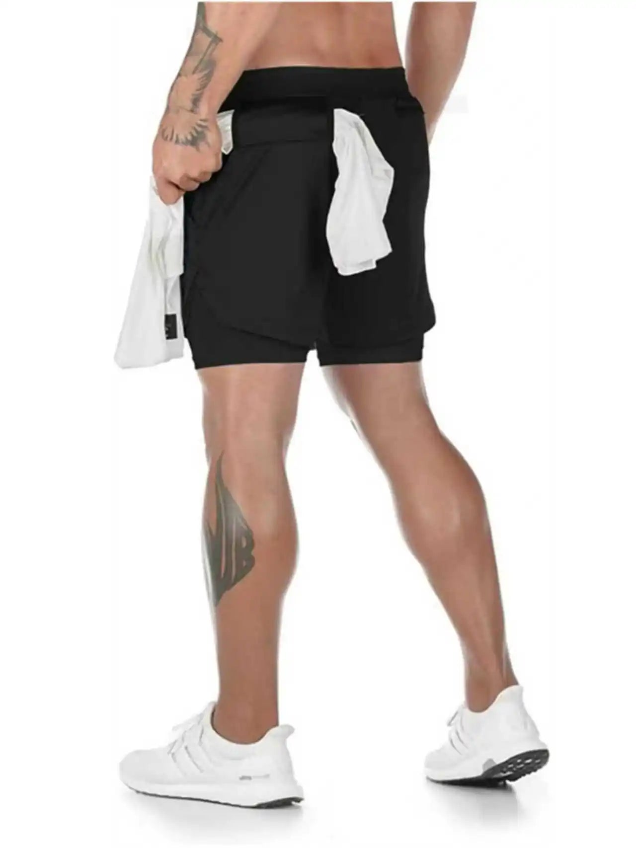 Print 2in1 Running Shorts
