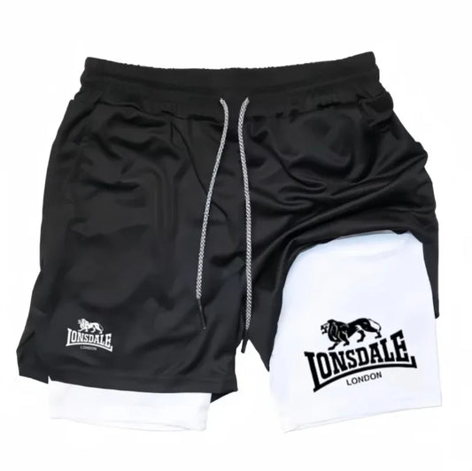 Print 2in1 Running Shorts