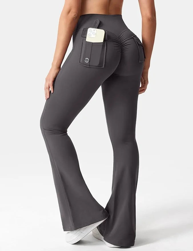 Summer Women's Cargo Pocket Fitness Tights