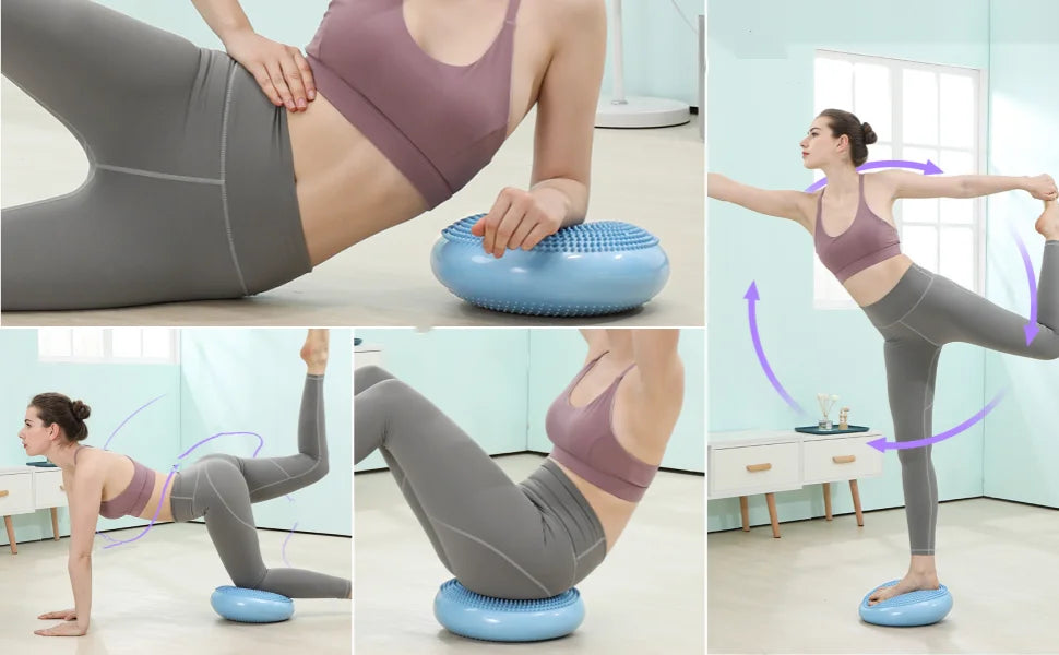 Inflatable Yoga Balance Training Cushion