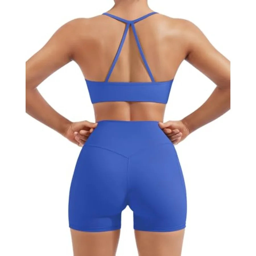 Workout Sets Padded Halter Sports Bras