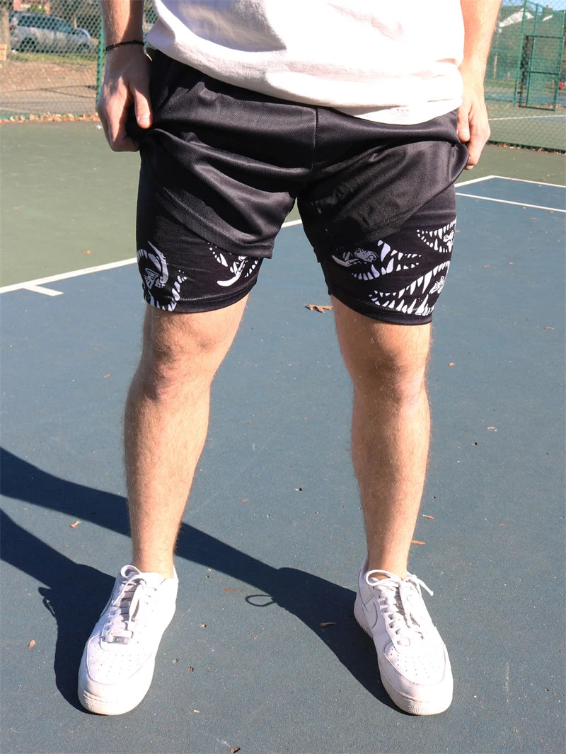 Berserk Print 2 in 1 Running Shorts