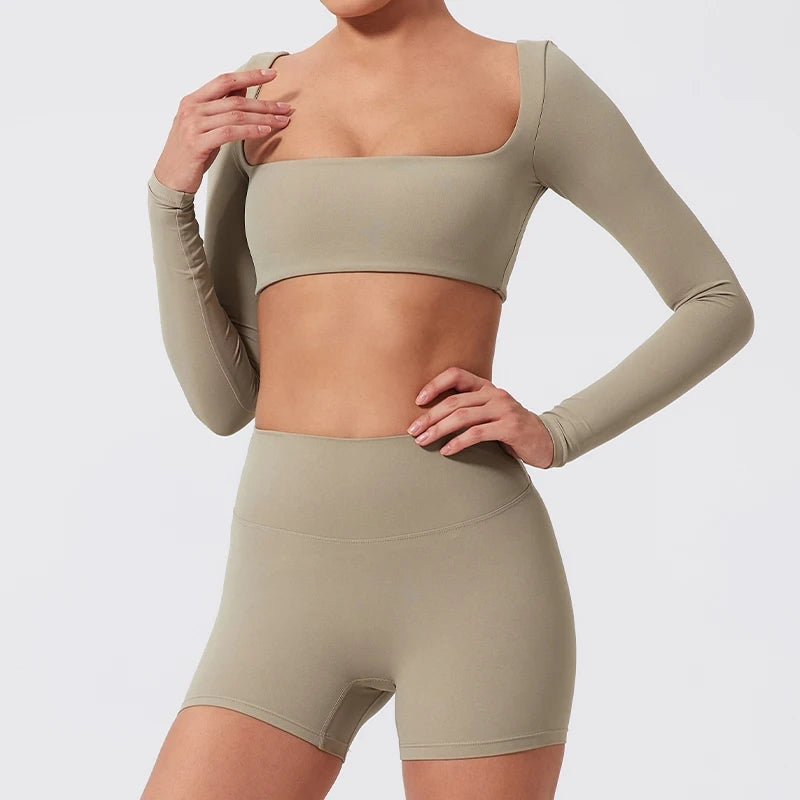 Summer Quick Dry Square Neck Activewear