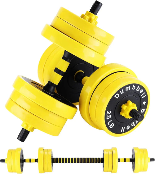 2-In-1 Adjustable 44 Lbs Dumbbell