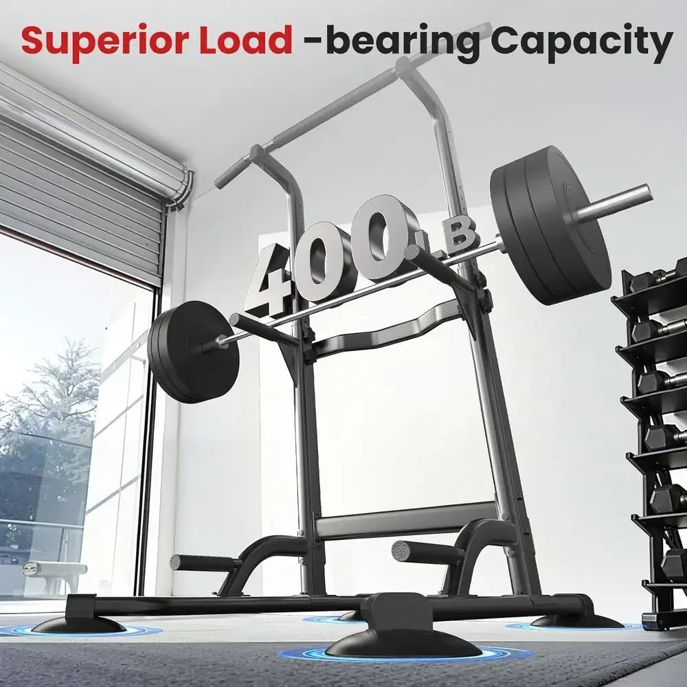 Adjustable Height Pull Up Bar and Dip Station