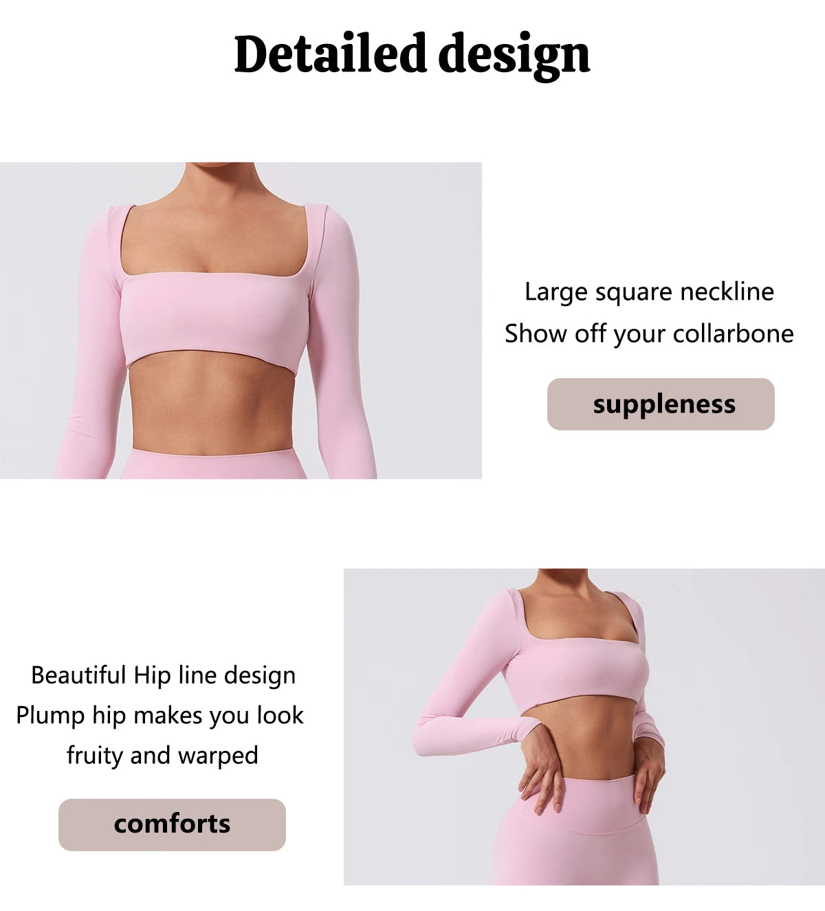 Summer Quick Dry Square Neck Activewear