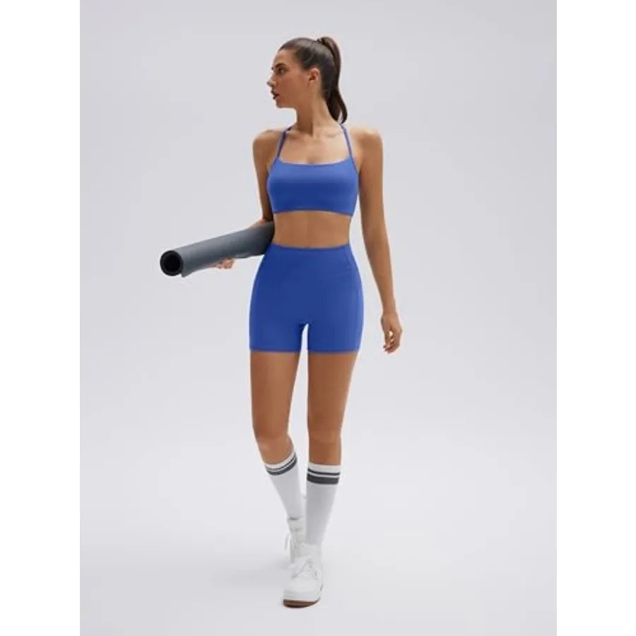 Workout Sets Padded Halter Sports Bras