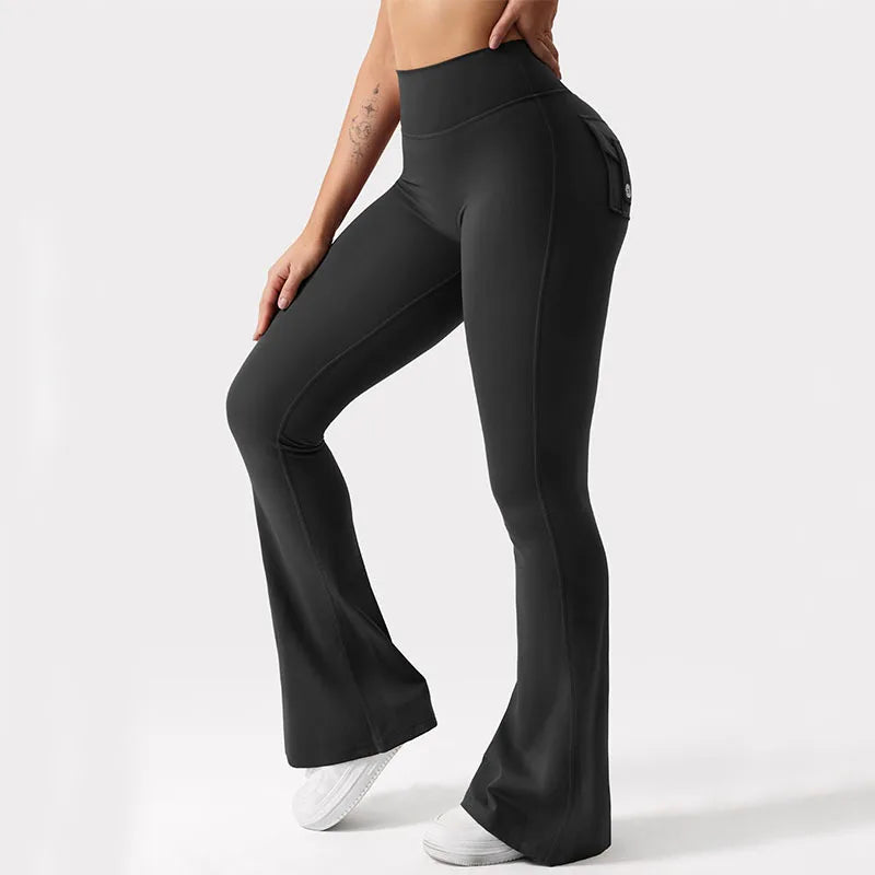 Summer Women's Cargo Pocket Fitness Tights
