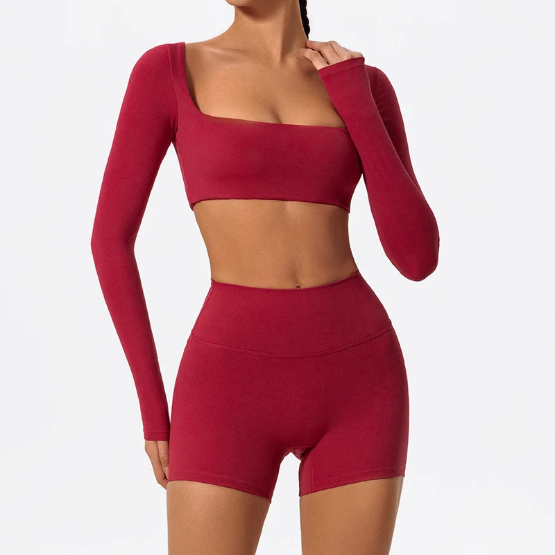 Summer Quick Dry Square Neck Activewear