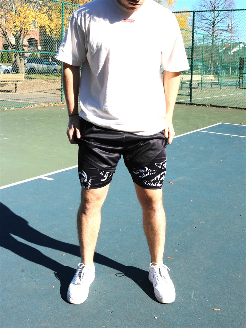 Berserk Print 2 in 1 Running Shorts