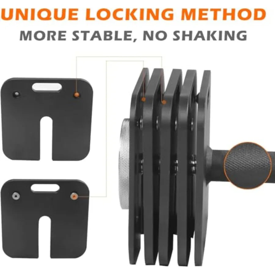 Square Dumbbells with Anti-Slip Steel Handle Dumbbell Set