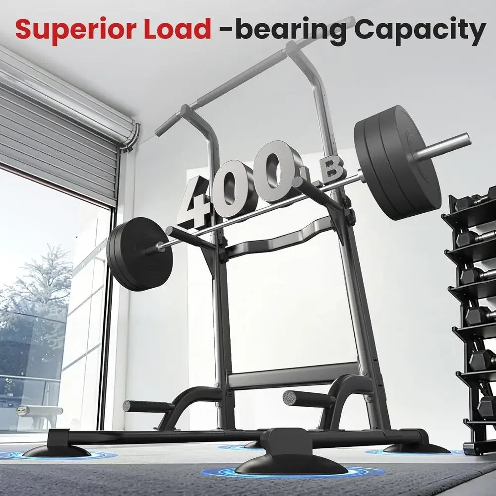 Adjustable Height Pull Up Bar and Dip Station