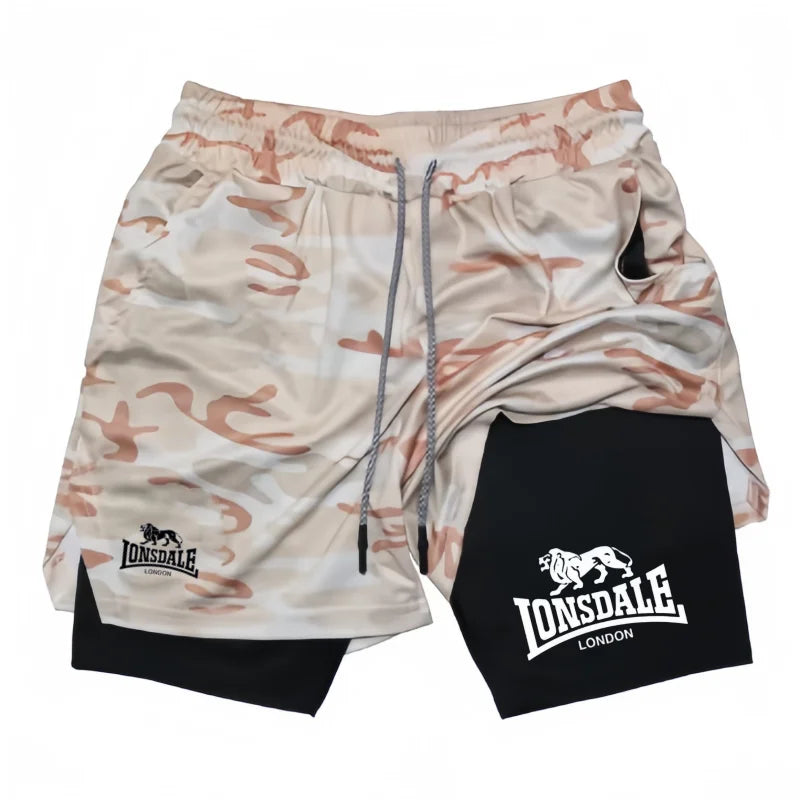 Print 2in1 Running Shorts