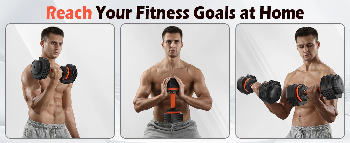 FEIERDUN Adjustable Dumbbells Set